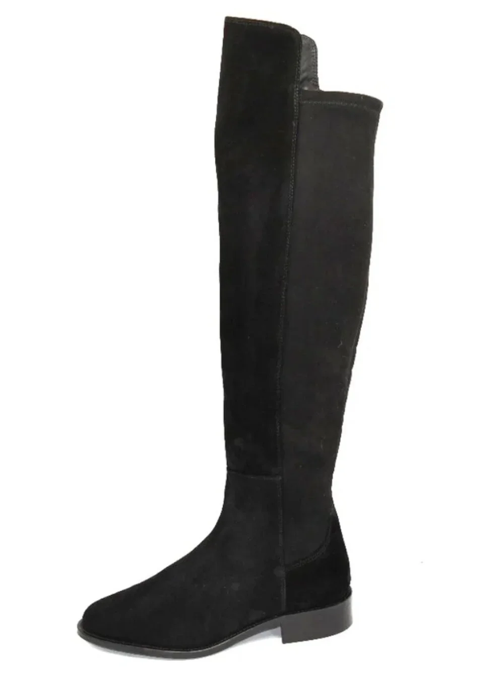 New! Aquatalia Black Natessa Weatherproof Over the Knee Suede 7 DD503A OTK